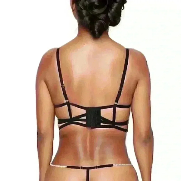 Soft Cup  Rhinestone Lace Bra, Eclipse - Picture 2 of 4